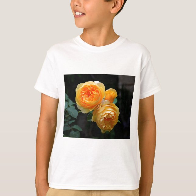 Camiseta Rosas ingleses amarillos (Anverso)
