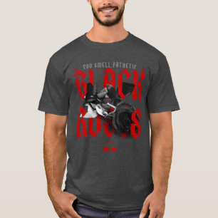 CAMISETA ROSAS NEGROS