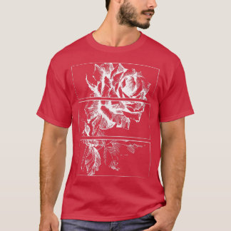 Camiseta Rosas negros Ropa estética Ropa suave Grunge Ropa