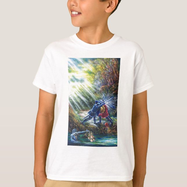 Camiseta ROSAS olvidados luchan contra caballeros, dinero y (Anverso)