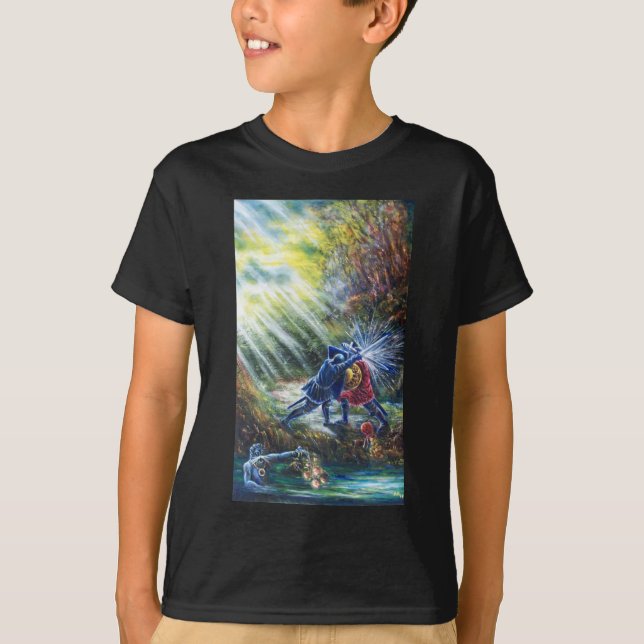 Camiseta ROSAS olvidados luchan contra caballeros, dinero y (Anverso)