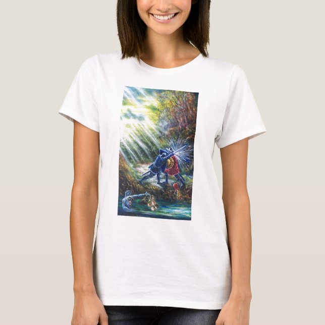 Camiseta ROSAS olvidados luchan contra caballeros, dinero y (Anverso)