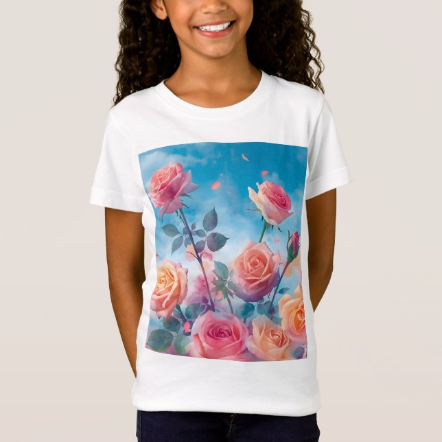 Camiseta Rosas oníricos (Anverso)