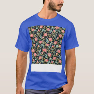 Camiseta Rosas Patrón Sin Marea Bonito Flor Floral Bud Th