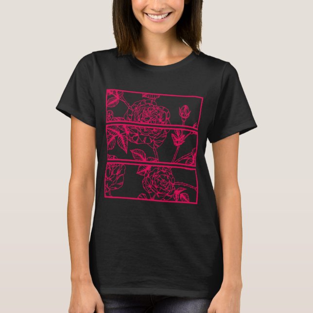 Camiseta Rosas Rojas Estéticas Ropa suave Grunge Gótico sua (Anverso)