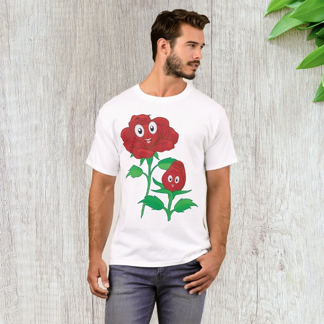 Camiseta Rosas rojas felices (Subido por el creador)