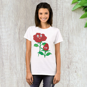 Camiseta Rosas rojas felices