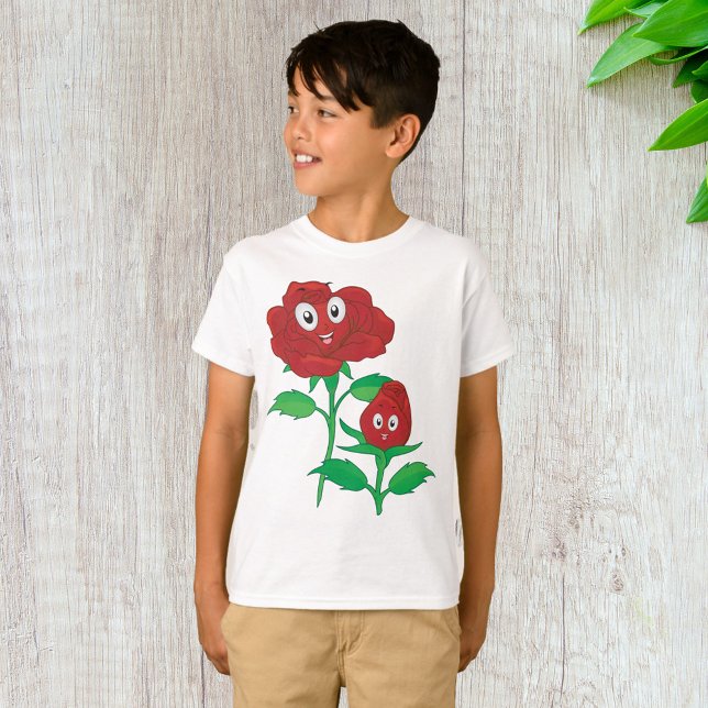Camiseta Rosas rojas felices (Subido por el creador)