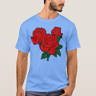 Camiseta Rosas rojas para hombres, mujeres y jóvenes