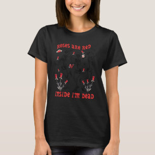 Camiseta Rosas rojos dentro de mis esqueletos muertos San V