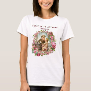 Camiseta Rosas rojos y rosados de St Anthony
