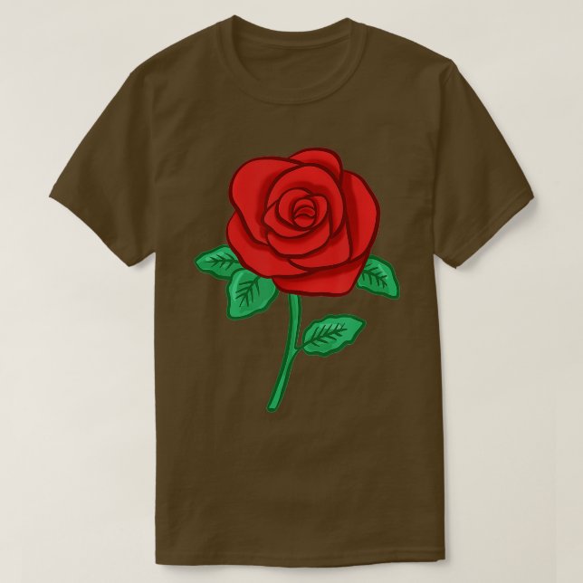 Camiseta Rosas rojosGran Rosa (Diseño del anverso)