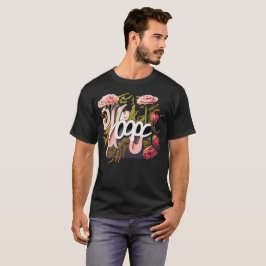 Camiseta Rosas rosadas elegantes tipografía de esperanza