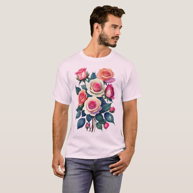 Camiseta Rosas Rosas rosas (Anverso completo)