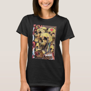Camiseta Rosas Skulls Ladybug Bong & Bones Hombres Mujeres 
