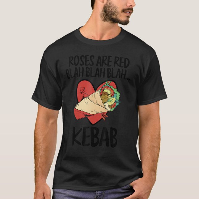 Camiseta Rosas son El día de San Valentín de comida de la r (Anverso)