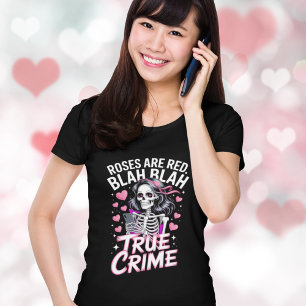 Camiseta Rosas Son Rojas Crimen Real Anti Día de San Valent