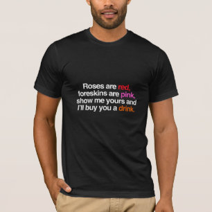 Camiseta Rosas son rojos Te compraré una bebida (hombre)