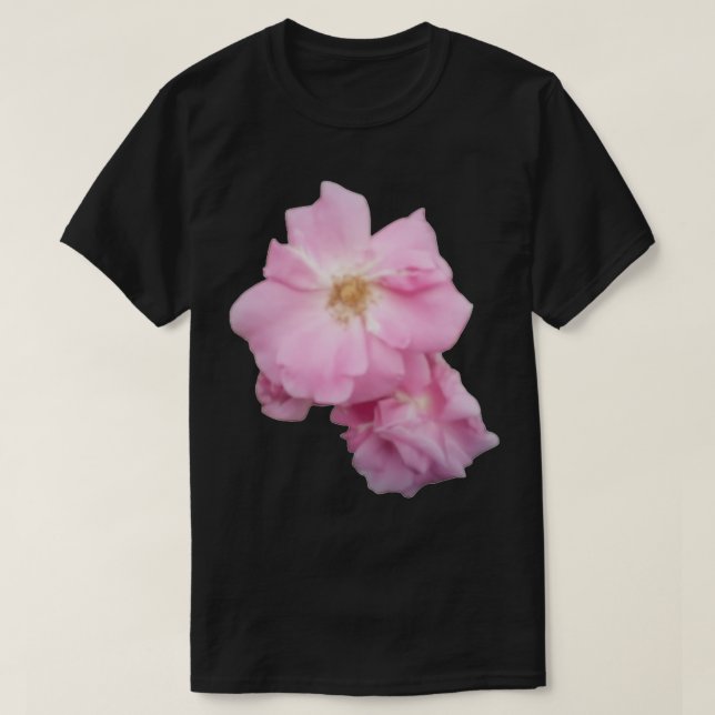 Camiseta rosas versión verde claro (Diseño del anverso)