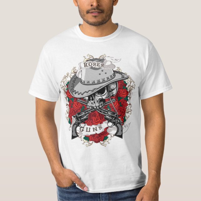 Camiseta Rosas y armas (Anverso)