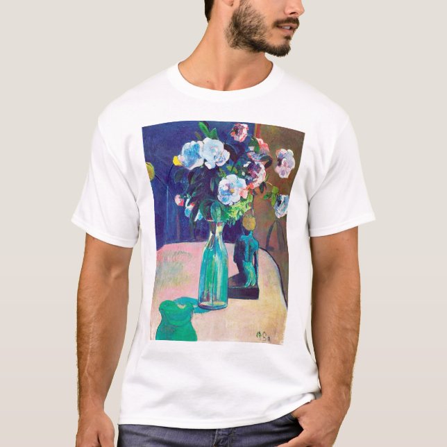 Camiseta Rosas y estatuilla, Gauguin (Anverso)