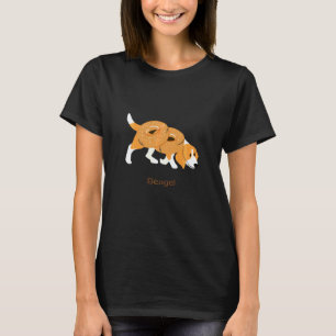 Camiseta Rosca Beigel Beagle Vegana Y Perro Cachorro