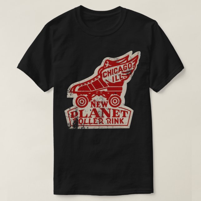 Camiseta Rosca de patinaje sobre rodillos de época (Diseño del anverso)