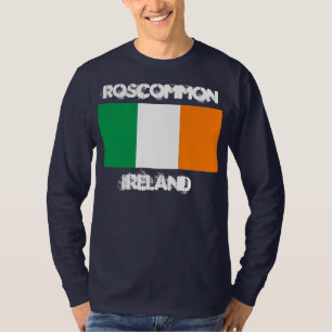 Camiseta Roscommon, Irlanda con bandera irlandesa