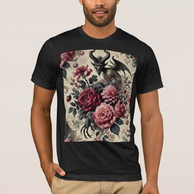 Camiseta 🔥 Rose Crematory – Gothic Wearable Art (Anverso)