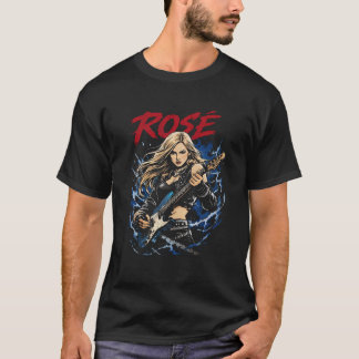 Camiseta ROSÉ – Electric Rockstar Illustration