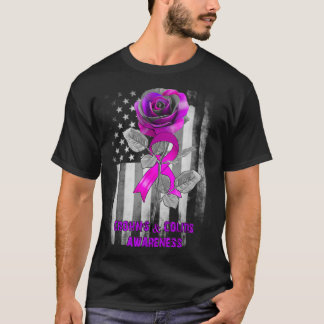 Camiseta Rose Flower Crohn's & Colitis Ribbon