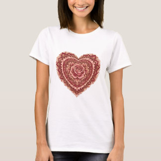 Camiseta Rose Mandala Heart of Love