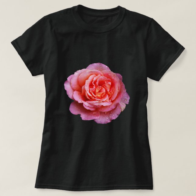 Camiseta Rose mit tautropfen (Diseño del anverso)