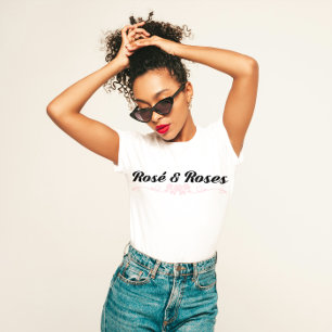 Camiseta "Rosé y Rosas" Moda Wine Lover