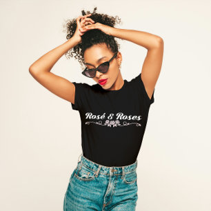 Camiseta "Rosé y Rosas" Moda Wine Lover