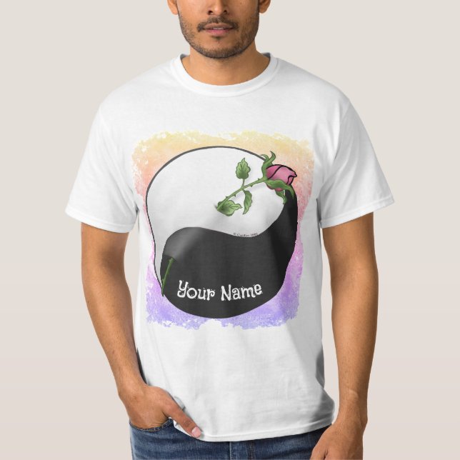 Camiseta Rose Yin Yang (Anverso)