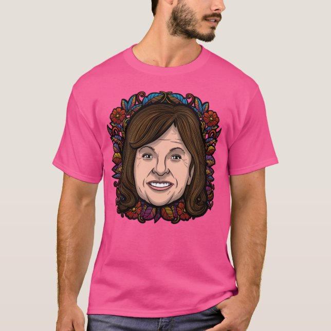 Camiseta Roseanne Barr (Flores) (Anverso)