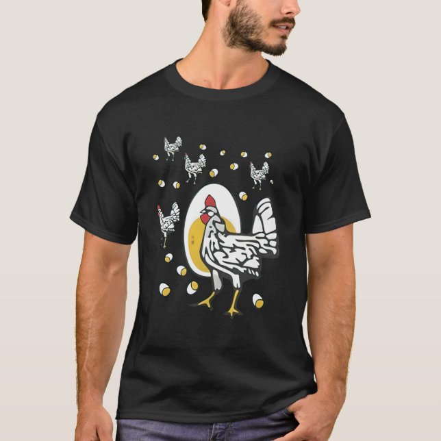 Camiseta Roseanne Chicken Roseanne Rooster Y Egg (Anverso)