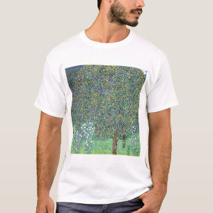 Camiseta Rosebushes Bajo Los Árboles, Gustav Klimt