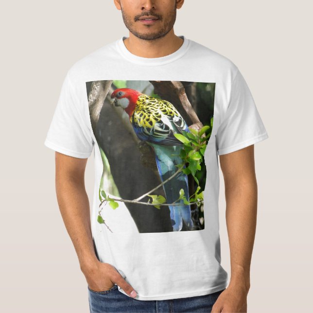 Camiseta Rosella del este masculino (Anverso)