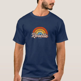 Camiseta Roselle Illinois IL Vintage Rainbow Retro 70S