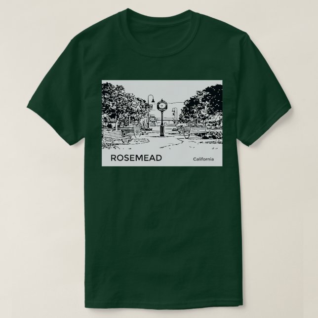 Camiseta Rosemead California TShirt (Diseño del anverso)