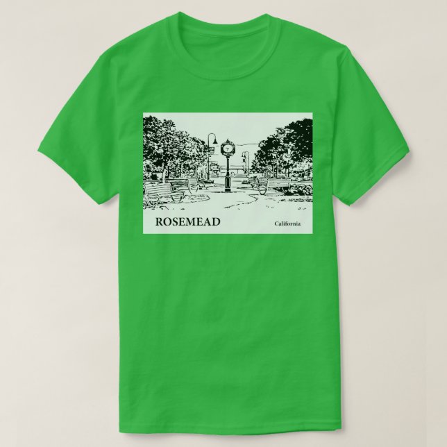 Camiseta Rosemead California TShirt 2 (Diseño del anverso)