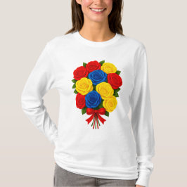 Camiseta Roses Bouquet Women's Long Sleeve T-Shirt