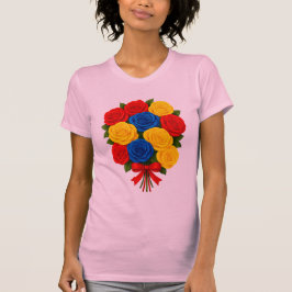 Camiseta Roses Bouquet Women's Slim Fit T-Shirt