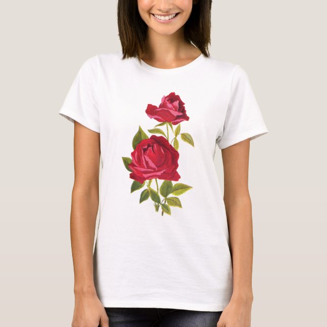 Camiseta Roses rojos (Anverso)