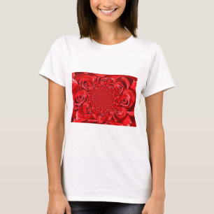 Camiseta Roses Rojos Kaleidoscope: Feliz arte de San Valent