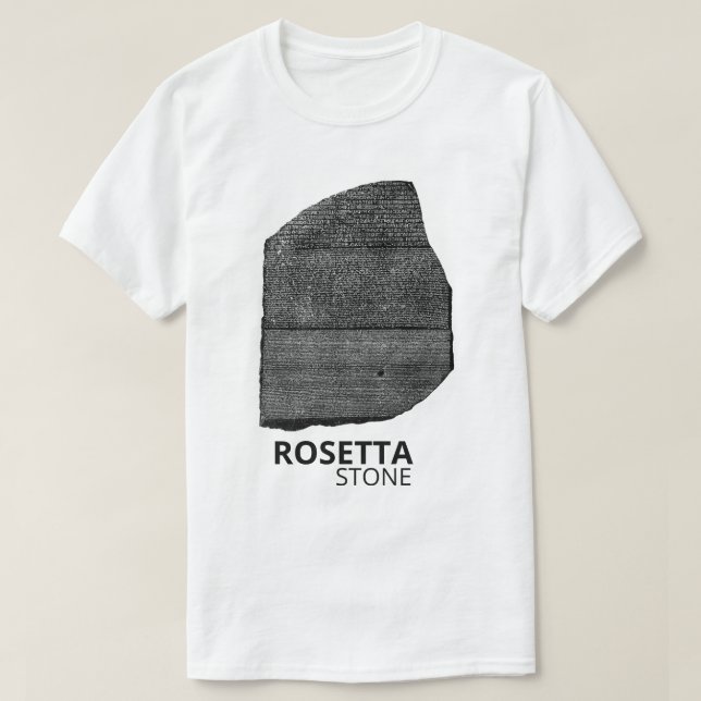 Camiseta Rosetta Stone: Hieroglyph Ancient Egypt Language (Diseño del anverso)