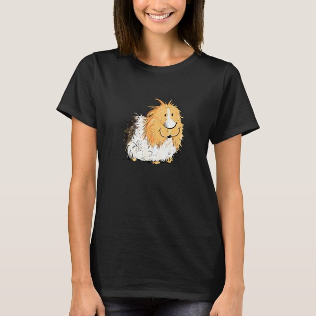 Camiseta Rosette Guinea Pig I Pet  Guinea Pig (Anverso)