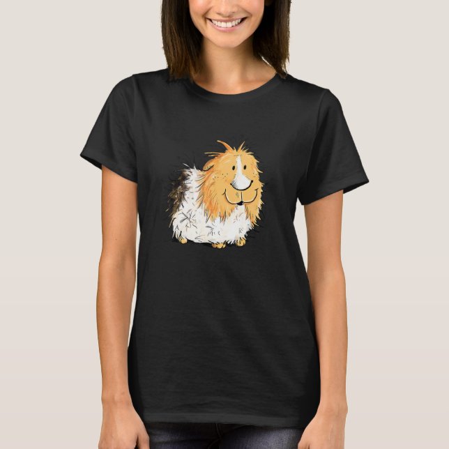 Camiseta Rosette Guinea Pig I Pet   Guinea Pig (Anverso)